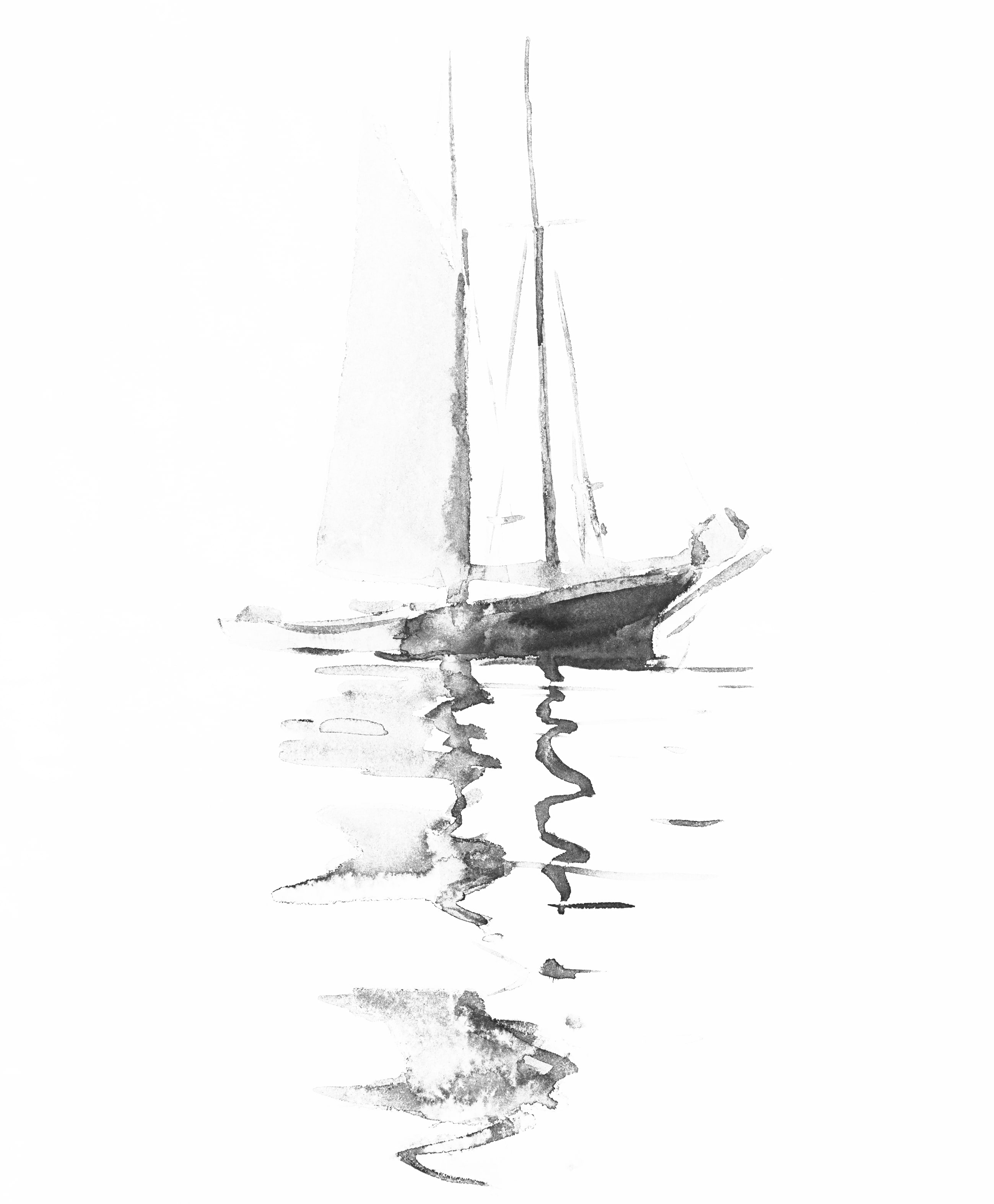 Two–masted Schooner with Dory (1894) de Winslow Homer